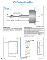 Thumbnail of document Data Sheet - SFM Sanitary Flush Mount Sensor